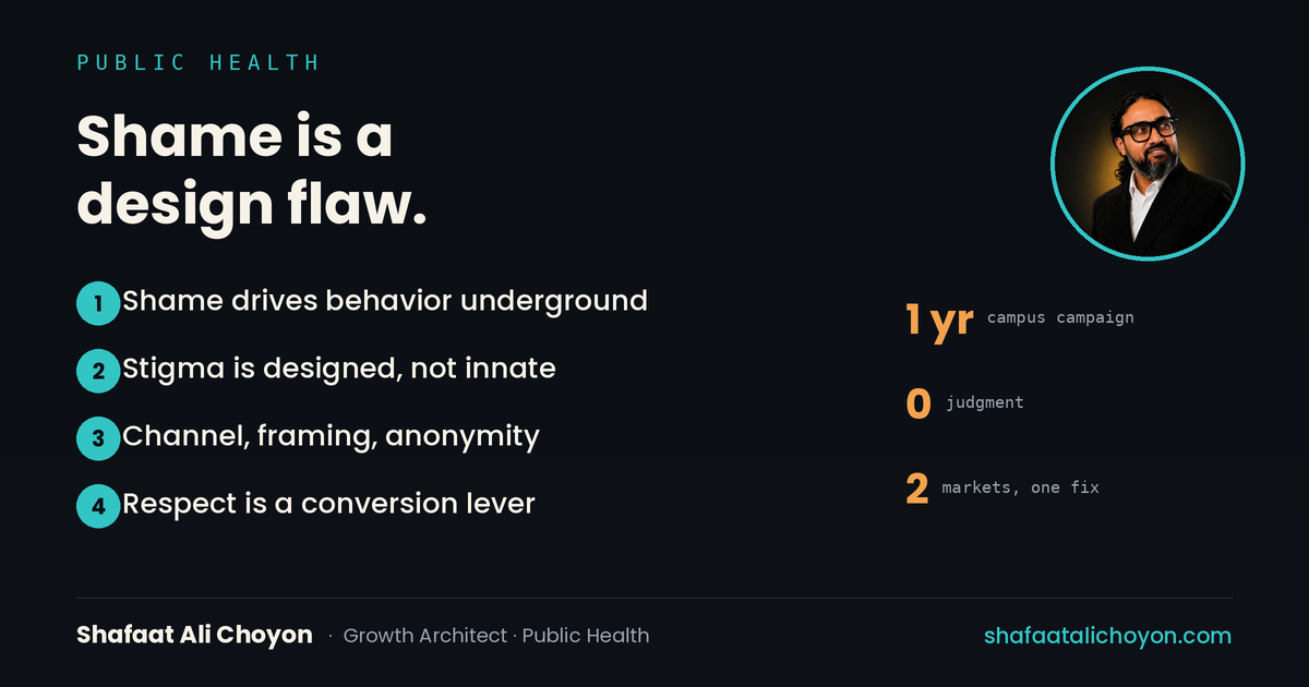 Shame is a design flaw — not a personal failing