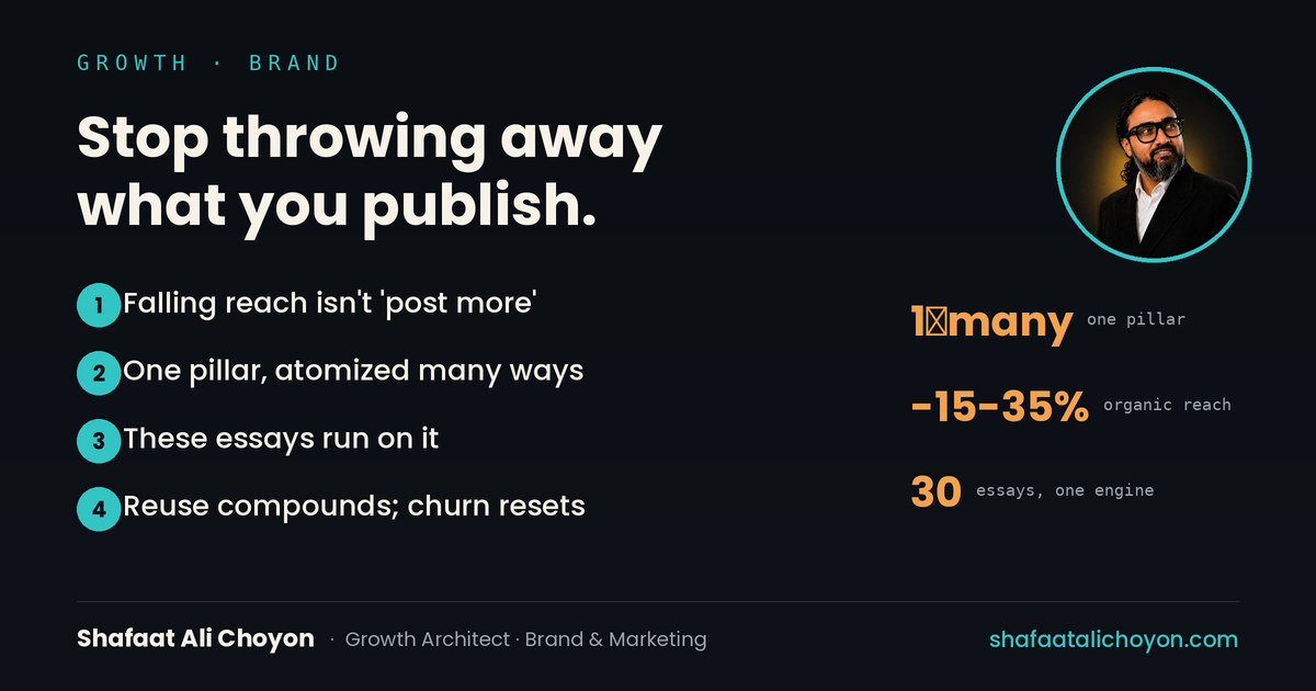 Stop throwing away what you publish